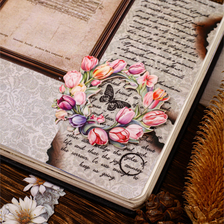 Floral Garland Series Cardstock Stickers Artistic Projects