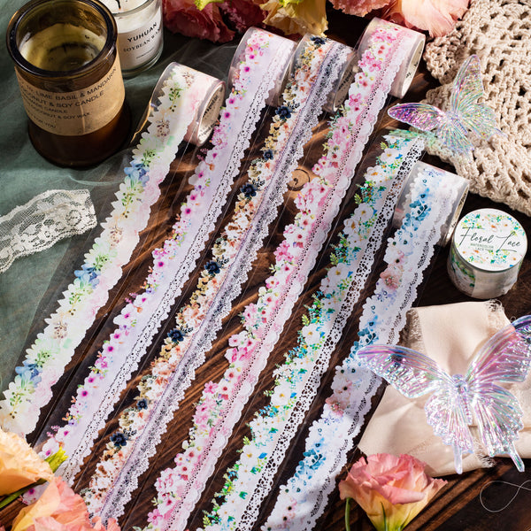 Floral Lace Washi Tape Beautiful Lace Watercolor Floral