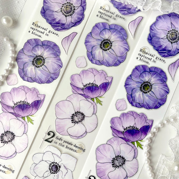 Floral PET Tape Cloudwater Ballad Creative Bullet Journal Roll