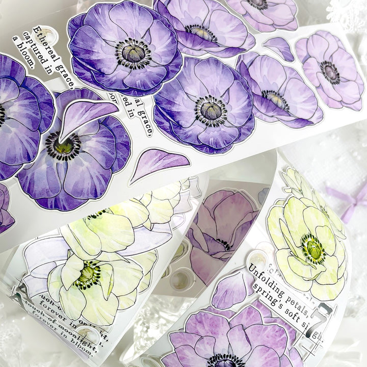 Floral PET Tape Cloudwater Ballad DIY Scrapbook Project Supply
