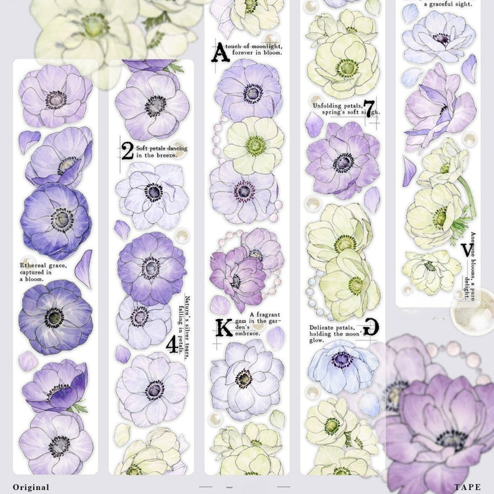 Floral PET Tape Cloudwater Ballad Vintage Romance Decorative Roll