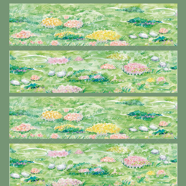 Floral Tape Summer Flowers Washi Sticker Set