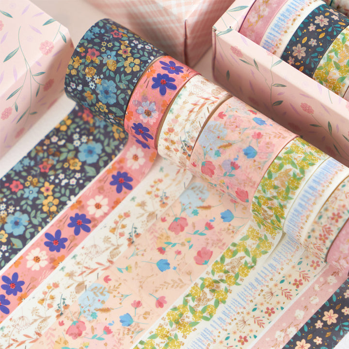 Pink Floral and Sweet Washi Tapes for Planner Decoration