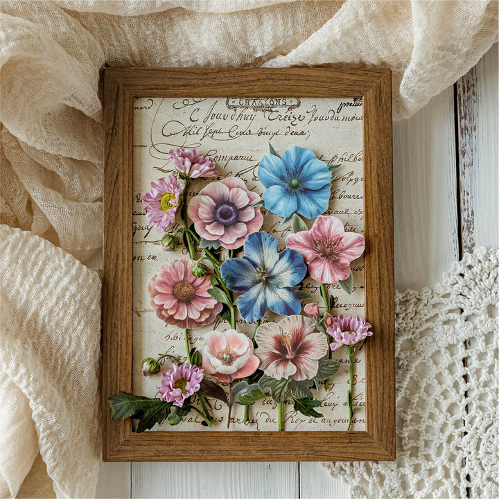 Flower Catalog Vintage Journal Paper Flower Theme