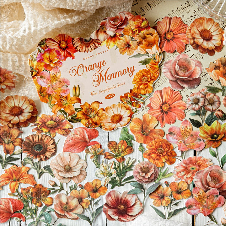 Flower Catalog Vintage Scrapbook Paper Floral Design