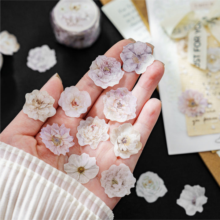 Flower Letter Series Artistic Petal Borders for Scrapbooks