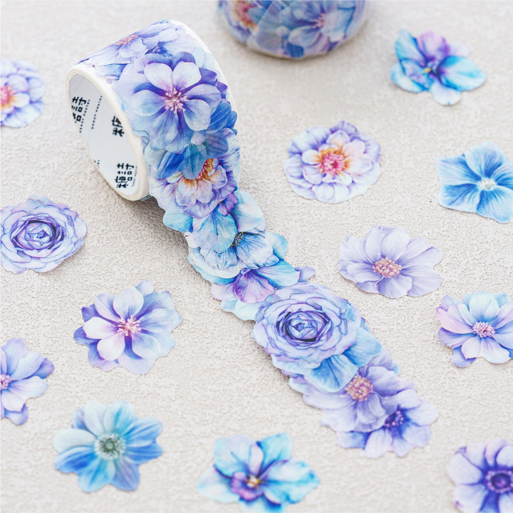 Flower Letter Series Vintage Floral Decoration for Planners