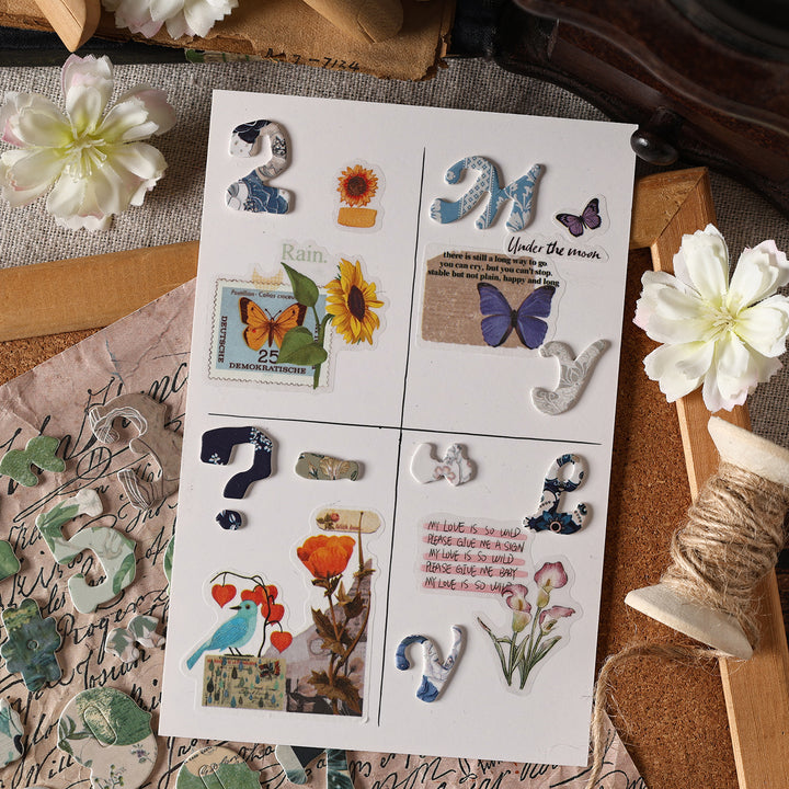 Flower Pavilion Decorative Letters Great for Phone Case