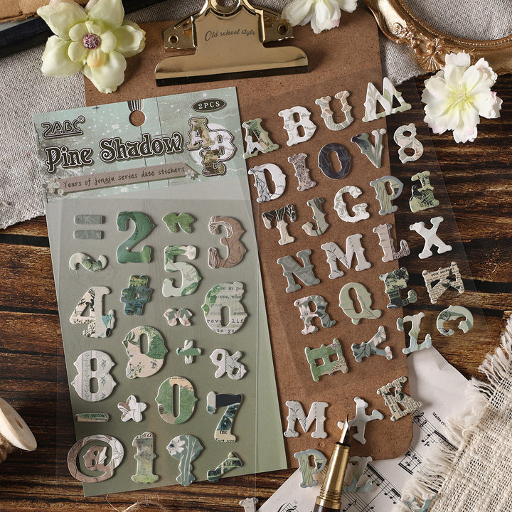 Flower Pavilion Journal Stickers Suitable for Collage Projects