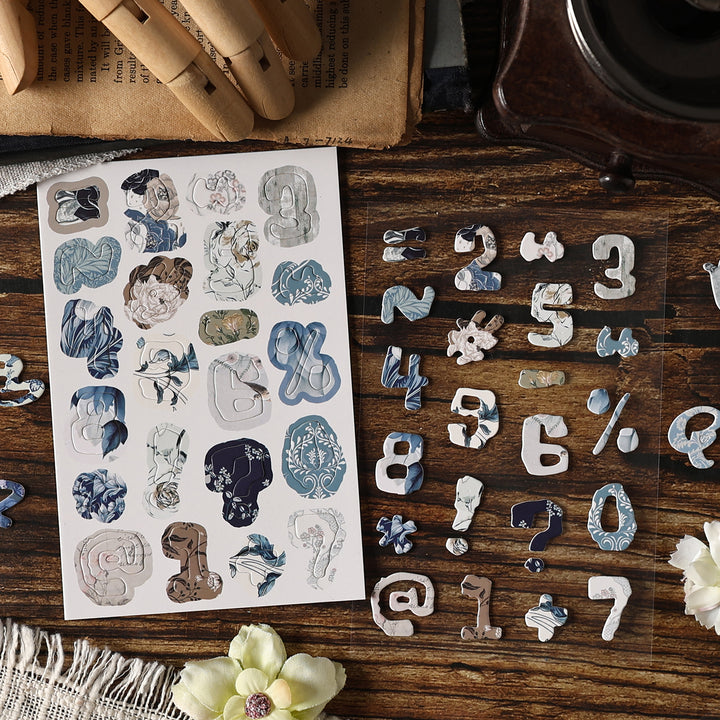 Flower Pavilion Label Stickers Fit for Weekly Planner