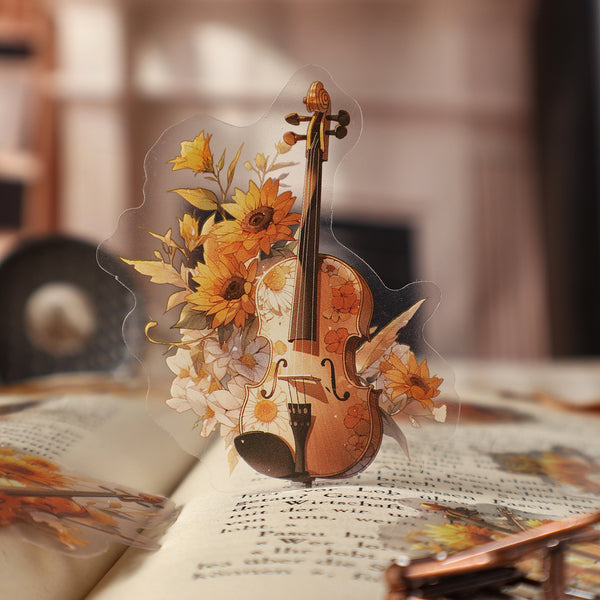 Flower Sonata Gothic Floral Stickers Suitable For Decorative Projects