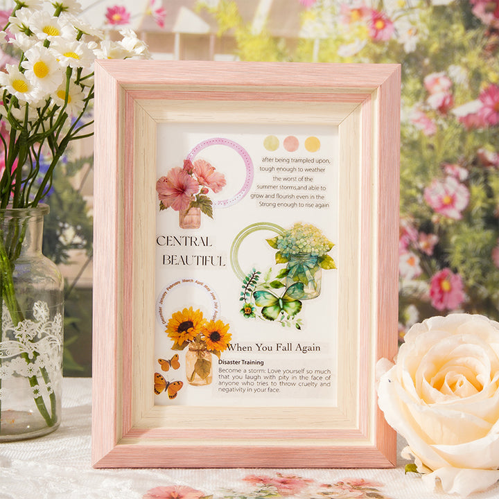 Flower Stickers Kaleidoscope Series Elegant Floral Details