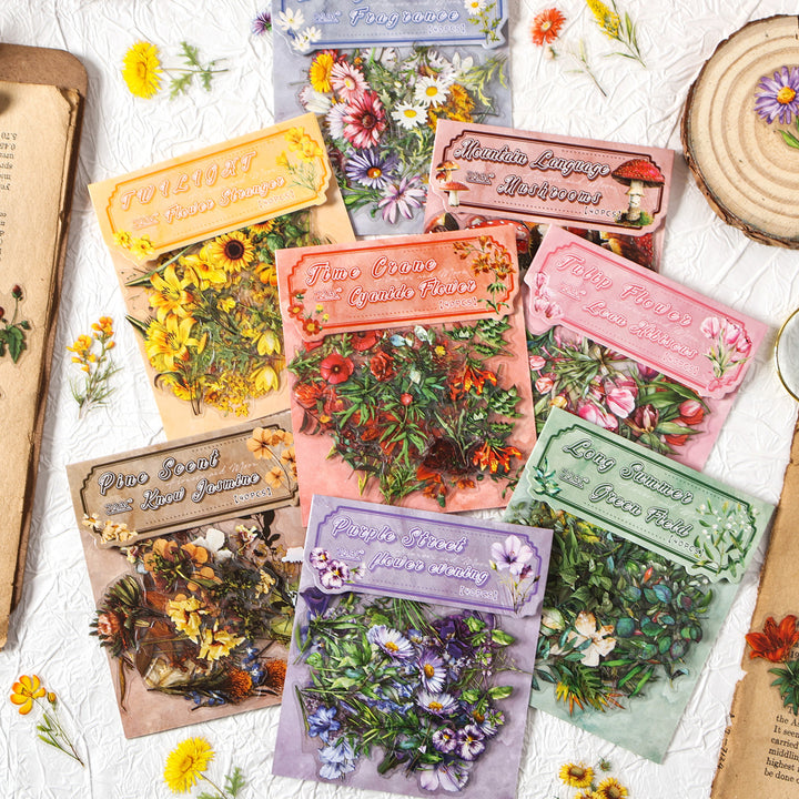Flowers Dreams Nature Stickers Creative Design
