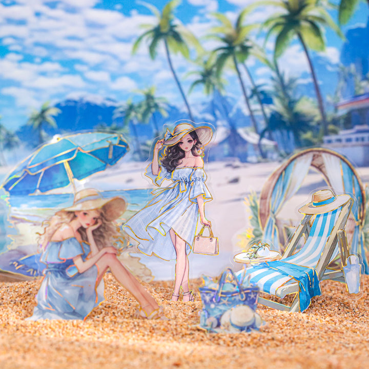 Flowing Gold Rock Dream PET Gold Detail Clear Print Sticker