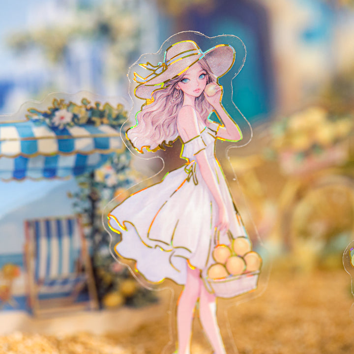 Flowing Gold Rock Dream PET Sticker for Moodboard Scrapbook