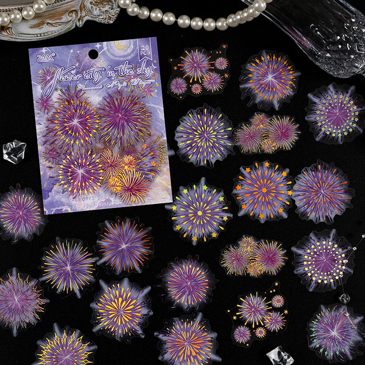 Fluorescent Night Fireworks Tape for Customizing Scrapbook