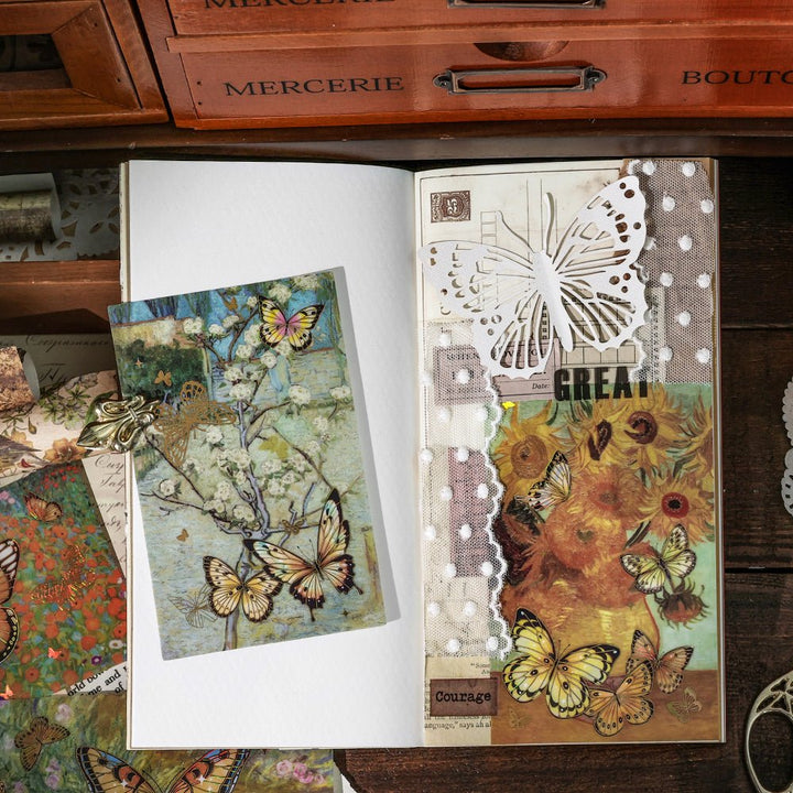 Foiled Butterfly Impression Pack Artistic Journal Supplies