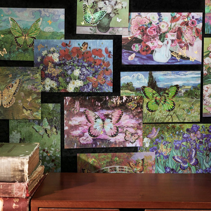 Foiled Butterfly Impression Pack Romantic Sticker Set