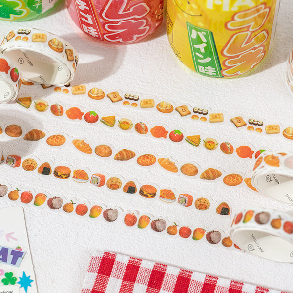 Food Party Collection Flash Film Sweet Washi for Journal