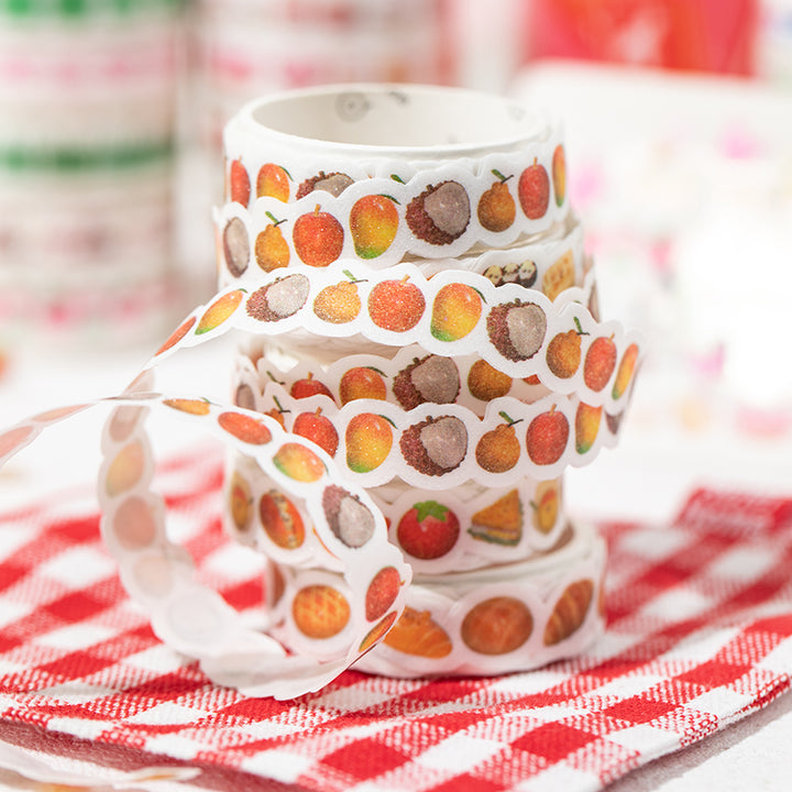 Food Party Collection Four Color Washi for Decorating Journals