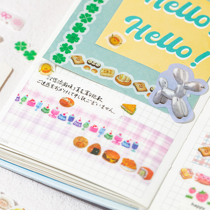 Food Party Collection Sweet and Cute Washi for Scrapbooking