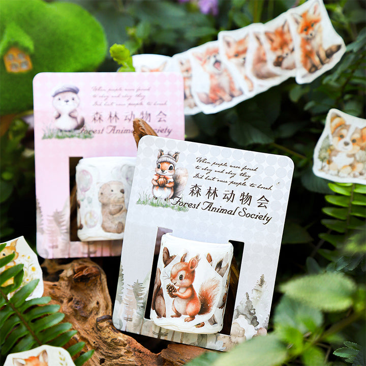 Forest Animal Society Washi Tapes Cute Animal Nature Theme Perfect for Scrapbooking