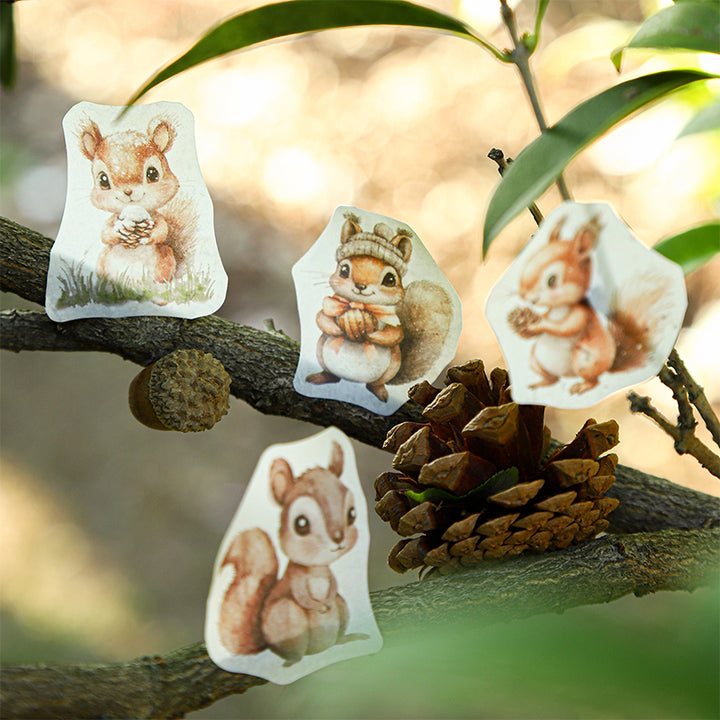 Forest Animal Society Washi Tapes Cute Animal Nature Theme for DIY Crafts
