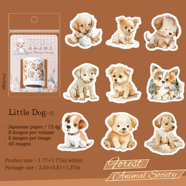 Forest Animal Society Washi Tapes Cute Animal Nature Theme for Gift Wrapping