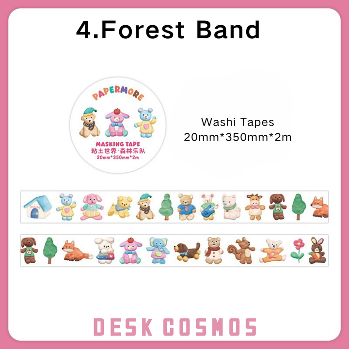 Forest Band Washi Tape | Happy Party DIY Washi Tape | Planner Washi Tape for Scrapbooking