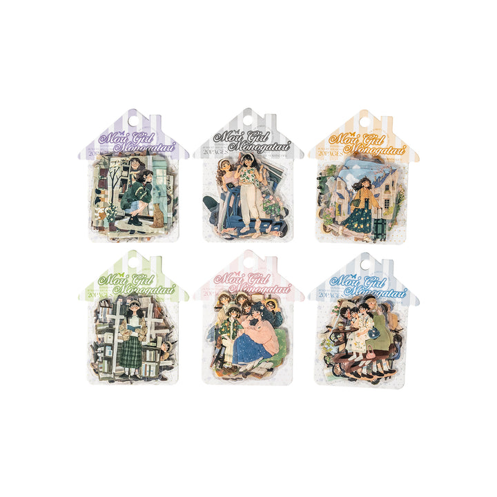 Forest Girl PET Stickers Character Illustration Stickers
