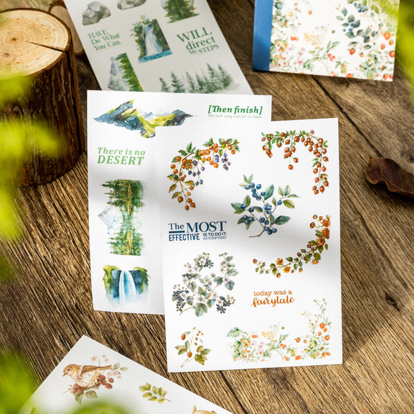 Forest House Washi Sticker for Creative Journaling