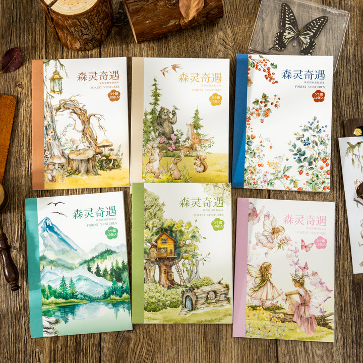 Forest Spirit Adventure Series Dual Material Washi and PET Stickers