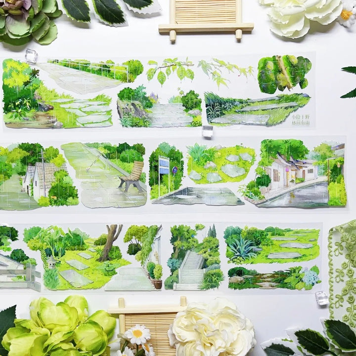 Forest Theme PET Tapes Scenic Creation Natural Scenery