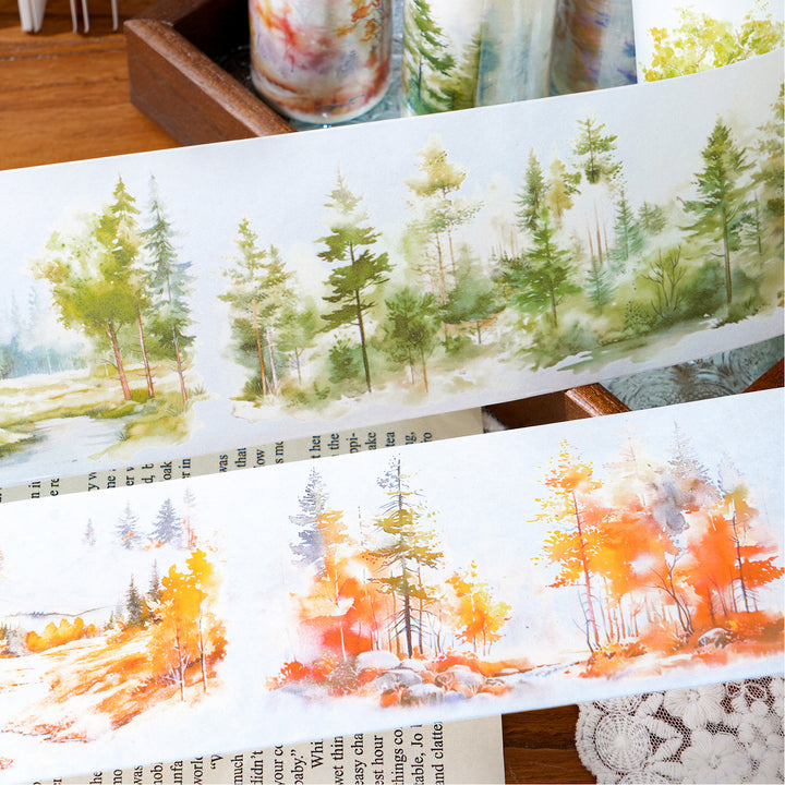 Forest Washi Tape Wild Mountain Forest Decorative Collage