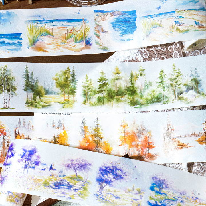 Forest Washi Tape Wild Mountain Forest Natural Landscape