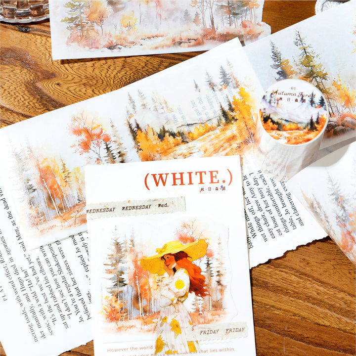 Forest Washi Tape Wild Mountain Forest Scenery Decoration