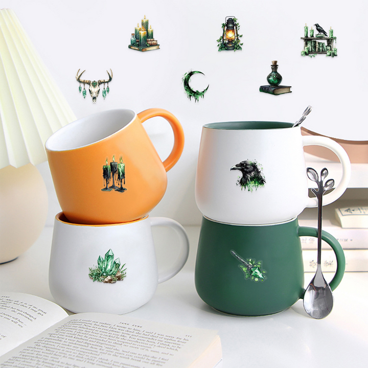 Forest Witch Magic PET Stickers Retro Magic Suitable for Creative Art