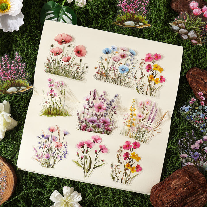 Four Seasons Floral Scenery Aesthetic Sticker Sheets