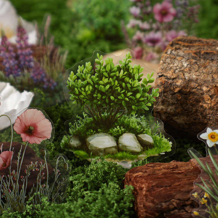 Four Seasons Floral Scenery DIY Craft Stickers