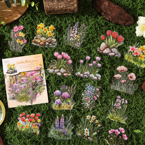 Four Seasons Floral Scenery Flower Sticker Collection