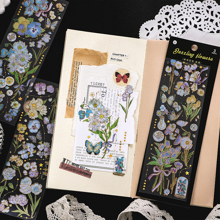 Four Seasons Messenger PET Material Stickers for DIY Decorations