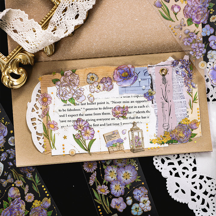 Four Seasons Messenger PET Romantic Stickers for Personalized Crafts