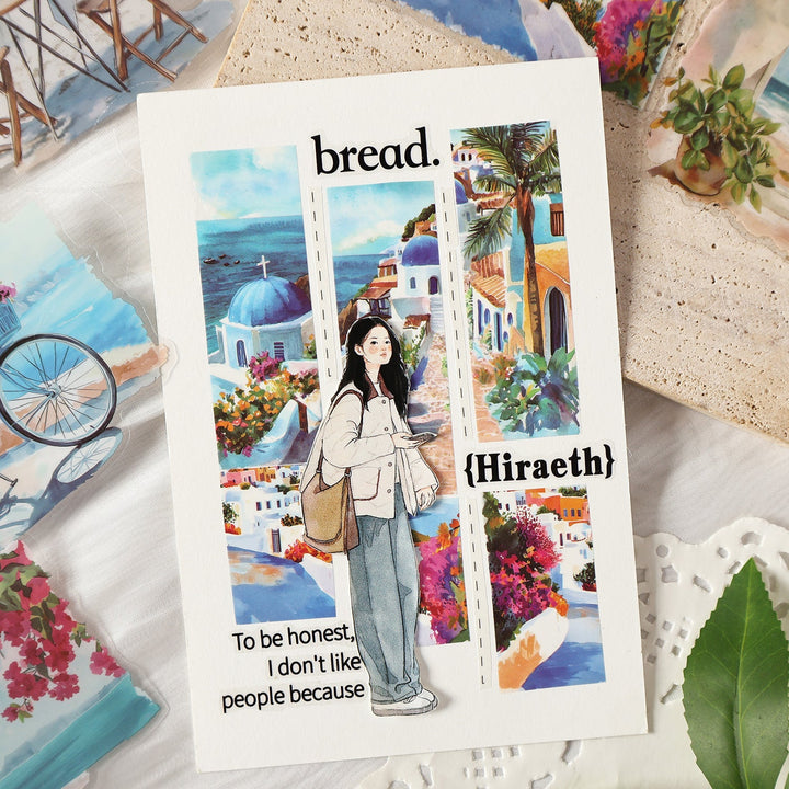 Four Seasons String Song PET Stickers Journaling Scenery for Beginners