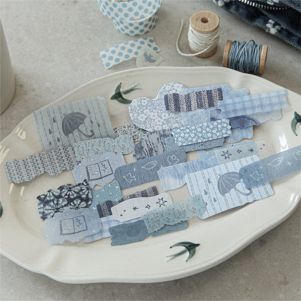 Fragmented Fabric PVC Stickers Suitable For Aesthetic Journaling