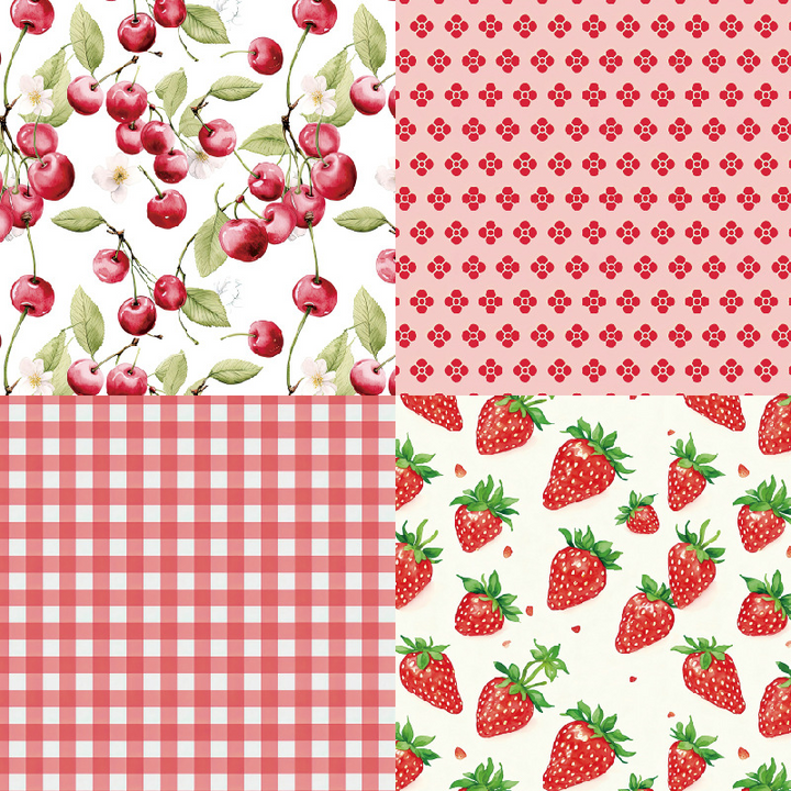 Fruit Background Paper Cherries The Cutest Polka Dot Style