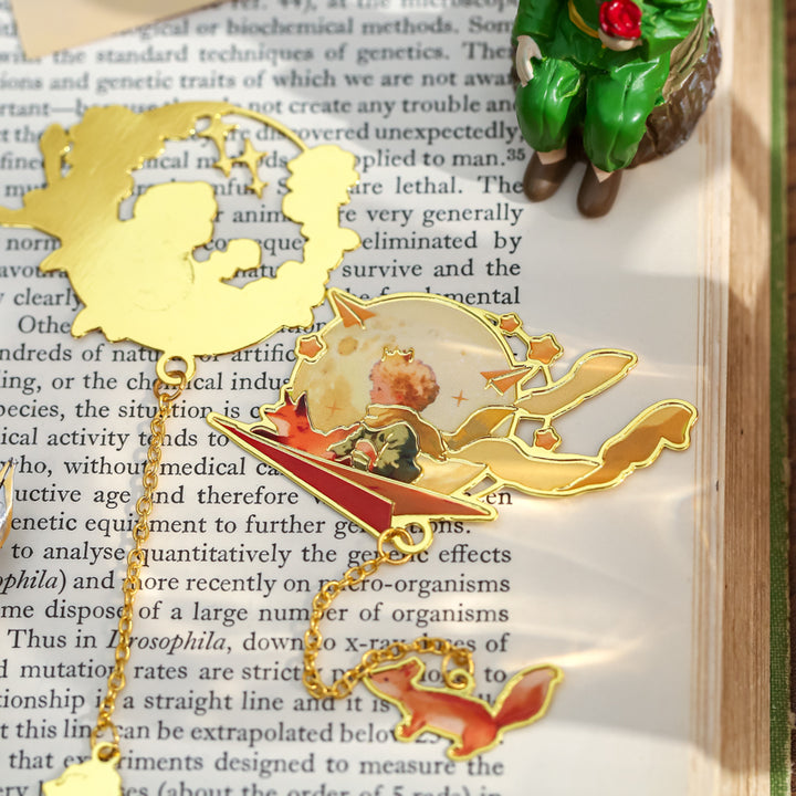 Galaxy Encounter Series Creative Floral Hollow Metal Bookmarks