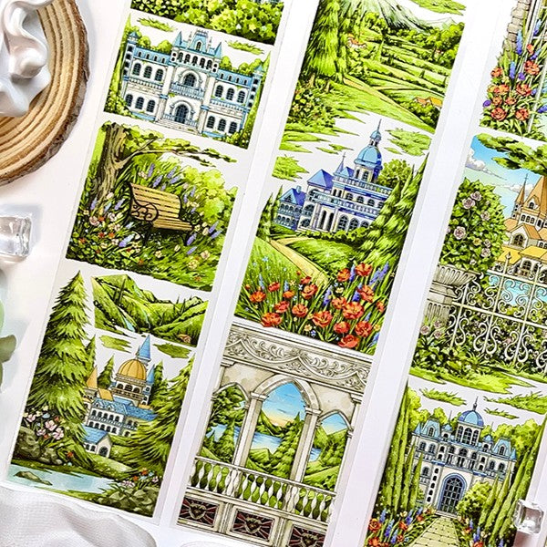 Garden Castle PET clear tape for junk journaling ideas