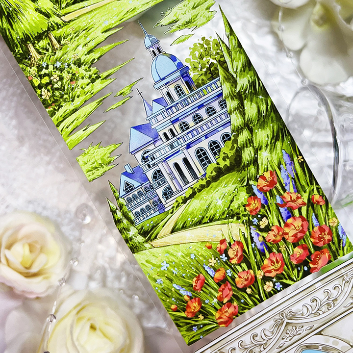Garden Castle PET journaling material for art projects