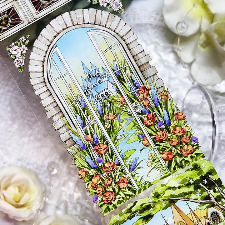 Garden Castle PET tape countryside style suitable for notebook DIY