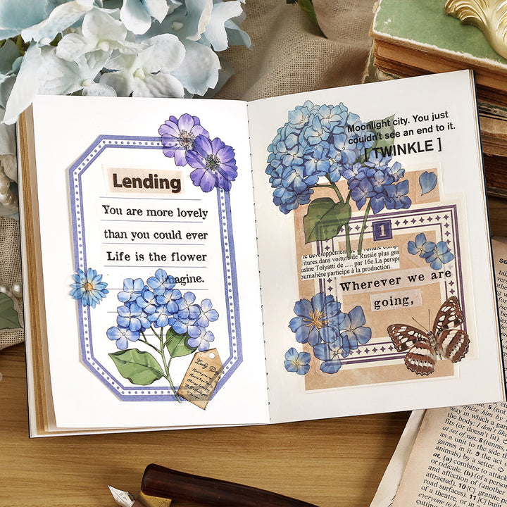 Garden Imagination Series Retro Garden Stickers for Scrapbook Pages